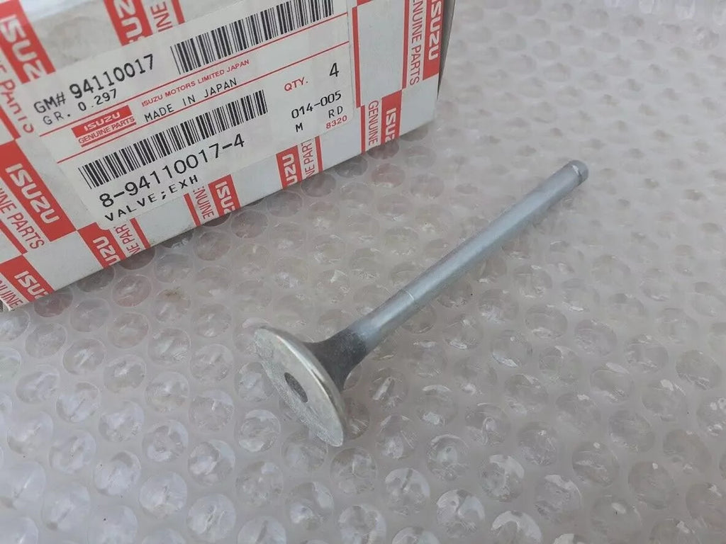 4x Exhaust Valves fits Isuzu Gemini 4EC1 Opel Vauxhall Corsa A B 15D X15D 8941100174 View Rear