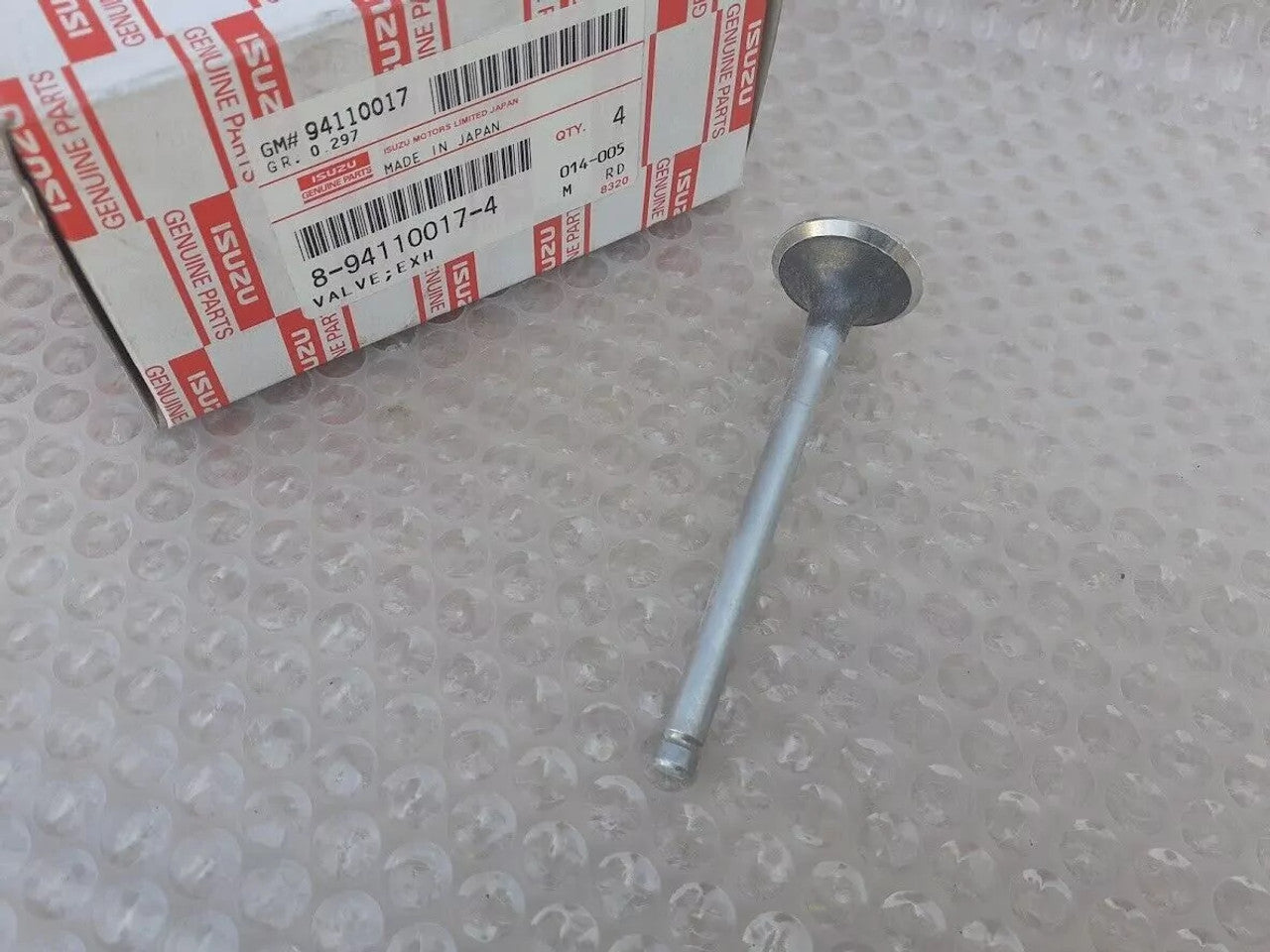 4x Exhaust Valves fits Isuzu Gemini 4EC1 Opel Vauxhall Corsa A B 15D X15D 8941100174 View Right