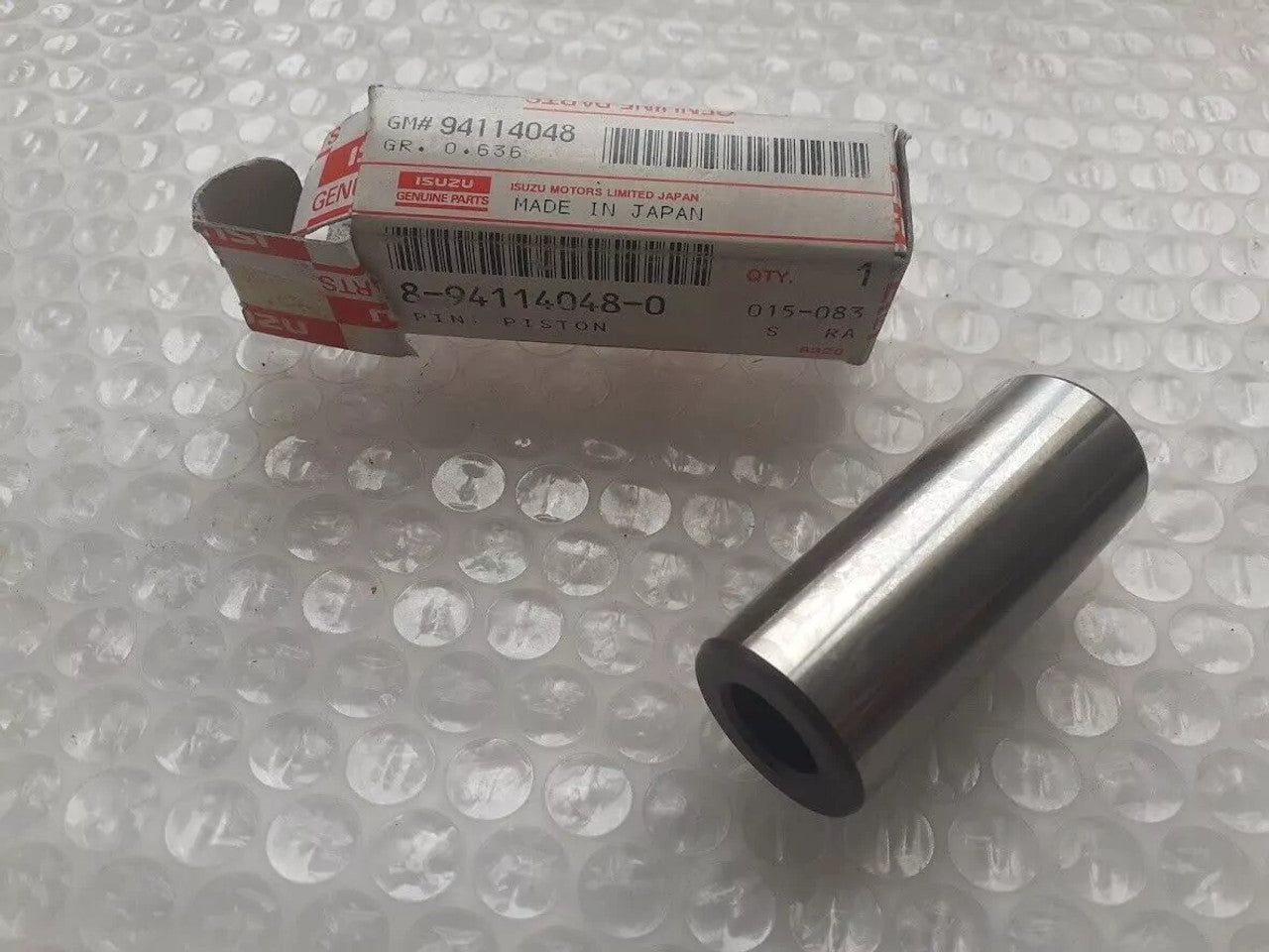 Piston Wrist Pin fits Isuzu 4EC1 4EE1 Opel Vauxhall 15TD X15TD 17D X17D 25mm 8941140480 View Front