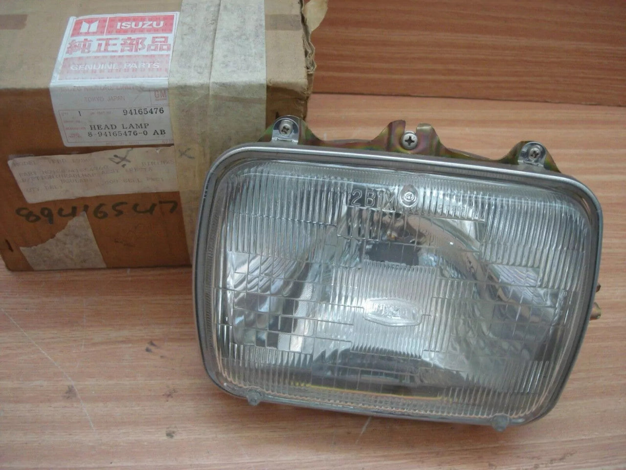 Headlight Rectangular fits Isuzu Pickup Bedford KB Faster Chevrolet LUV Genuine 8941654760 View Front