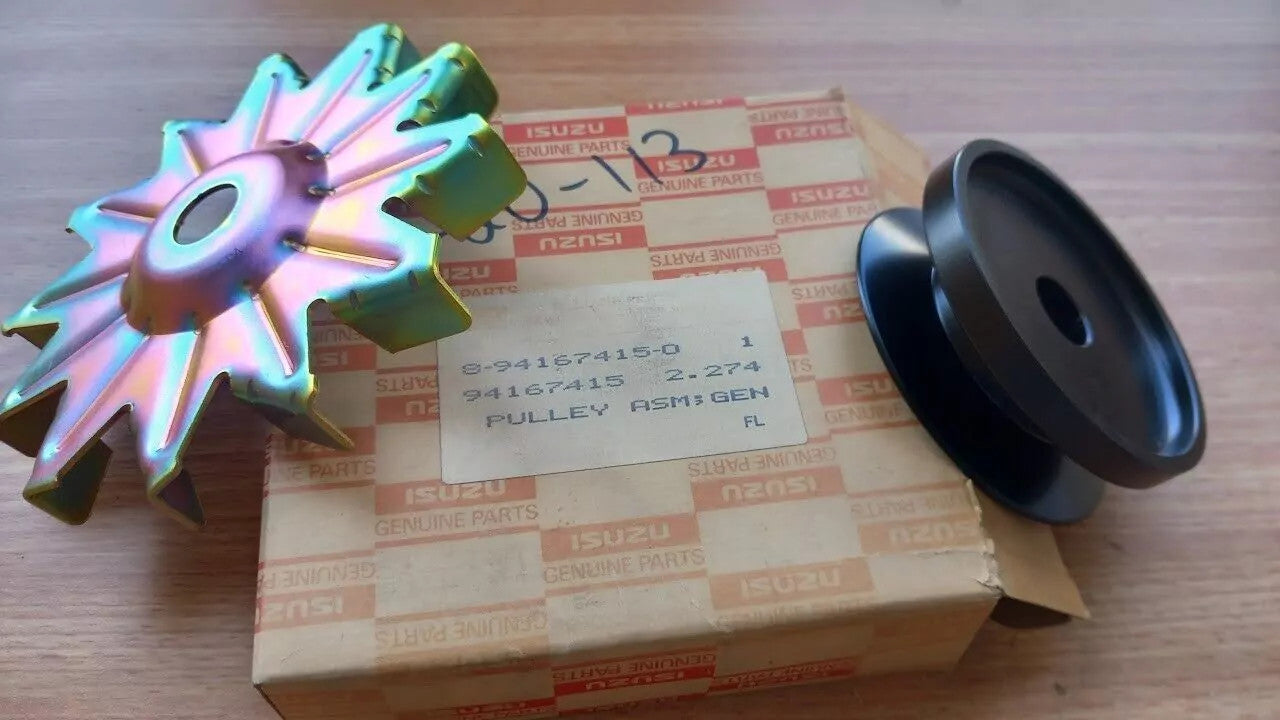 Alternator Pulley & Fan fits Isuzu Pickup Chevrolet LUV Opel Campo 4JA1 4JA1T 8941674150 View Right