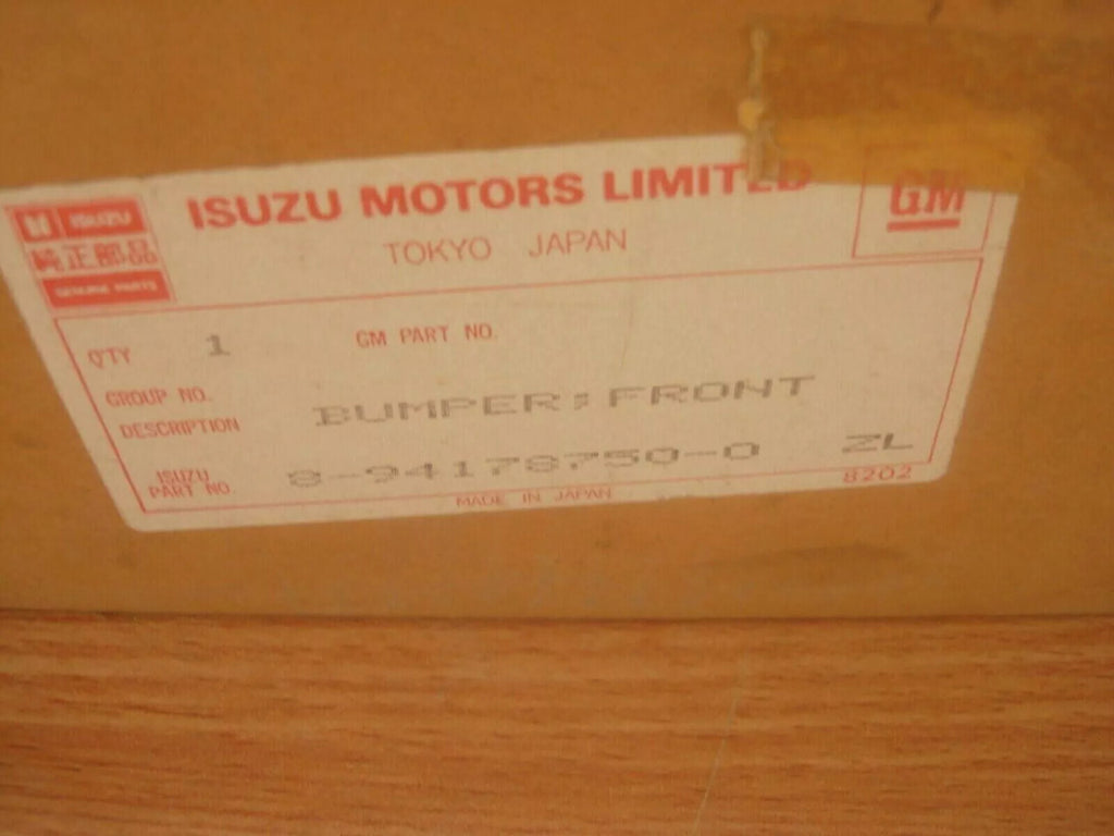 Bumper End Cap Front Right fits Isuzu KBD Pickup Chevrolet LUV Genuine 8941787500 View Right