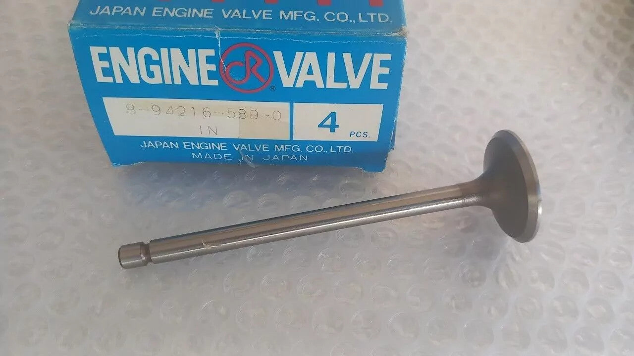 4x Intake Valves Inlet fits Isuzu 4FB1 4FC1 4FD1 engines 8942165890 View Front