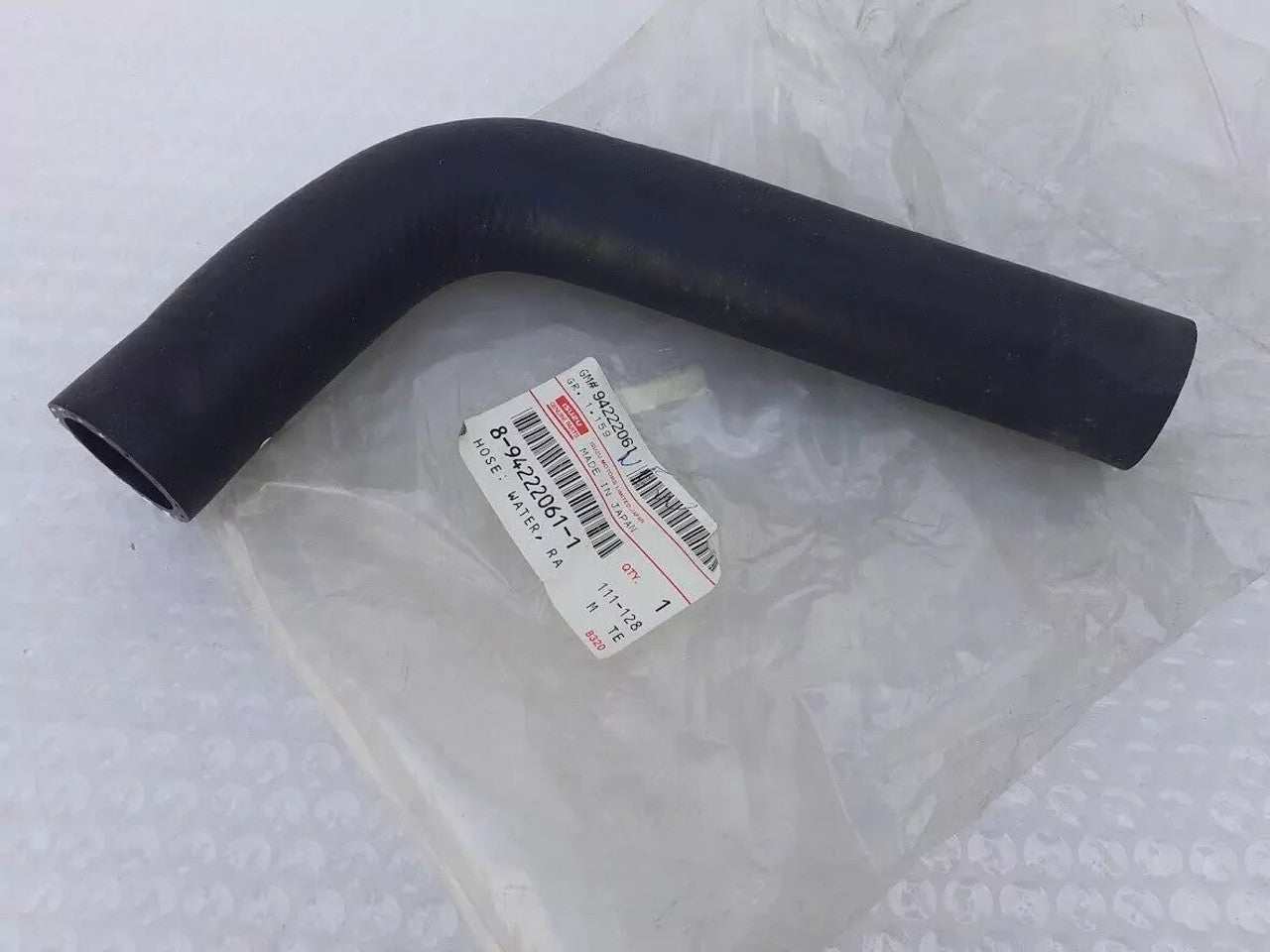 Radiator Hose Upper fits Isuzu Pickup KBD Chevrolet LUV 8942220611 Genuine View Front