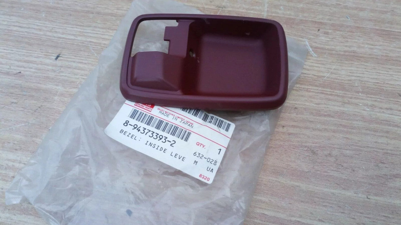 Interior Door Handle Bezel Right fits Isuzu Pickup TF Chevrolet LUV Genuine 8943733932 View Front