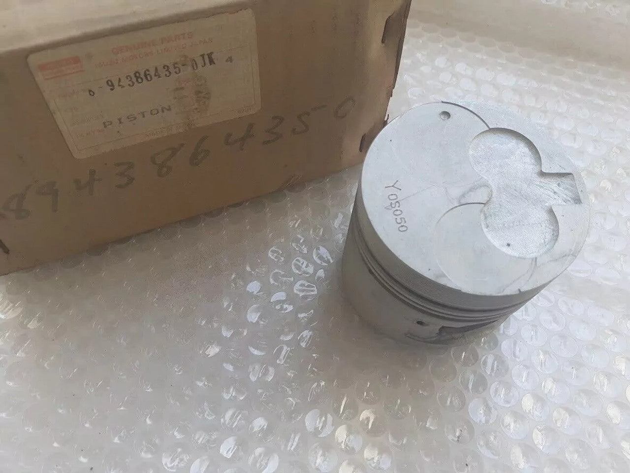 4x Piston fits Opel Vauxhall Corsa A B Nova Tigra A 15D X15D +0.50mm 94386435 8943864350 View Front