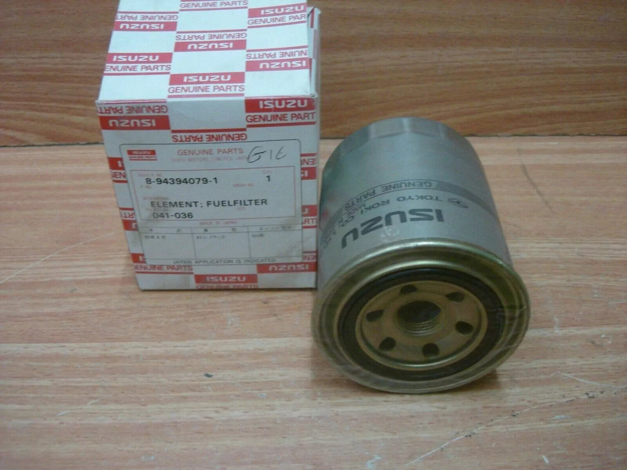 Fuel Filter fits Isuzu Trooper Bighorn Pickup Opel Monterey 4JX1 Diesel Genuine 8943940791 View Front