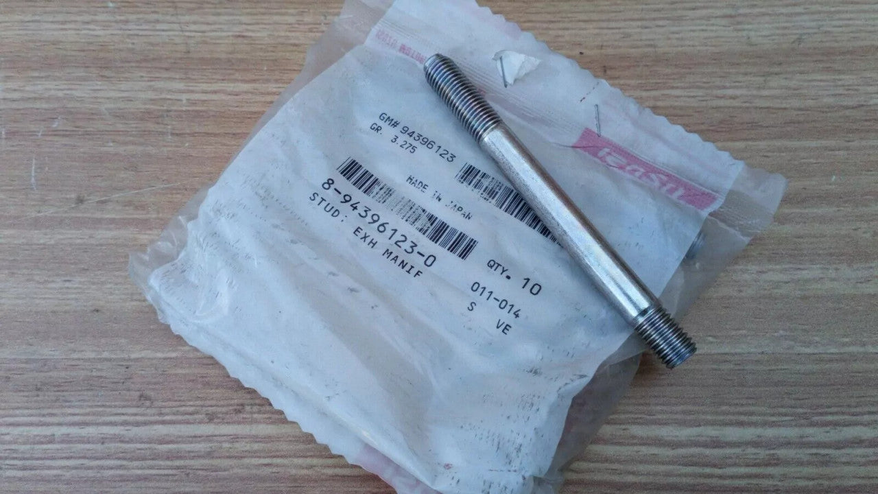 2x Exhaust Manifold Studs fits Isuzu Bus Truck 8943961230 Genuine View Front