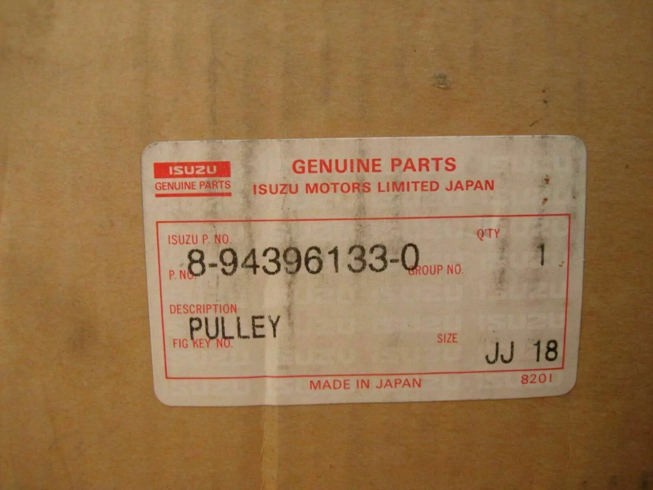 Pulley Water Pump fits Isuzu Bus Truck 6HK1 6HE1 3 Groove 8943961330 View Upper