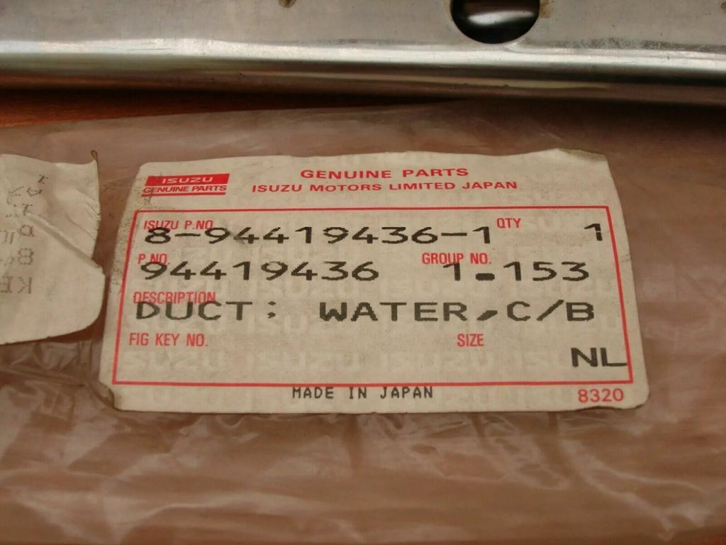 Engine Block Duct Water fits Isuzu Pickup MU TF Chevrolet LUV Trooper 4JA1 4JB1 8944194361 View Right