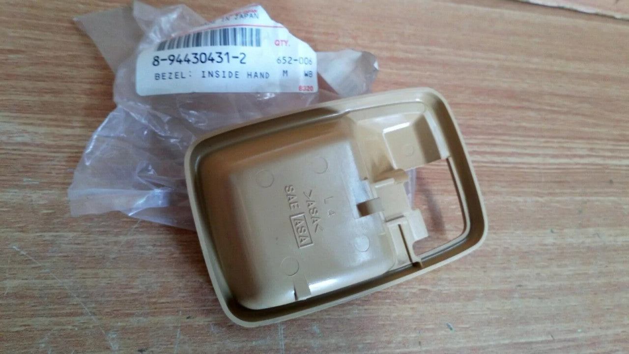 Interior Door Handle Bezel Beige Front Left fits Isuzu Pickup TF KB Trooper 8944304312 View Rear