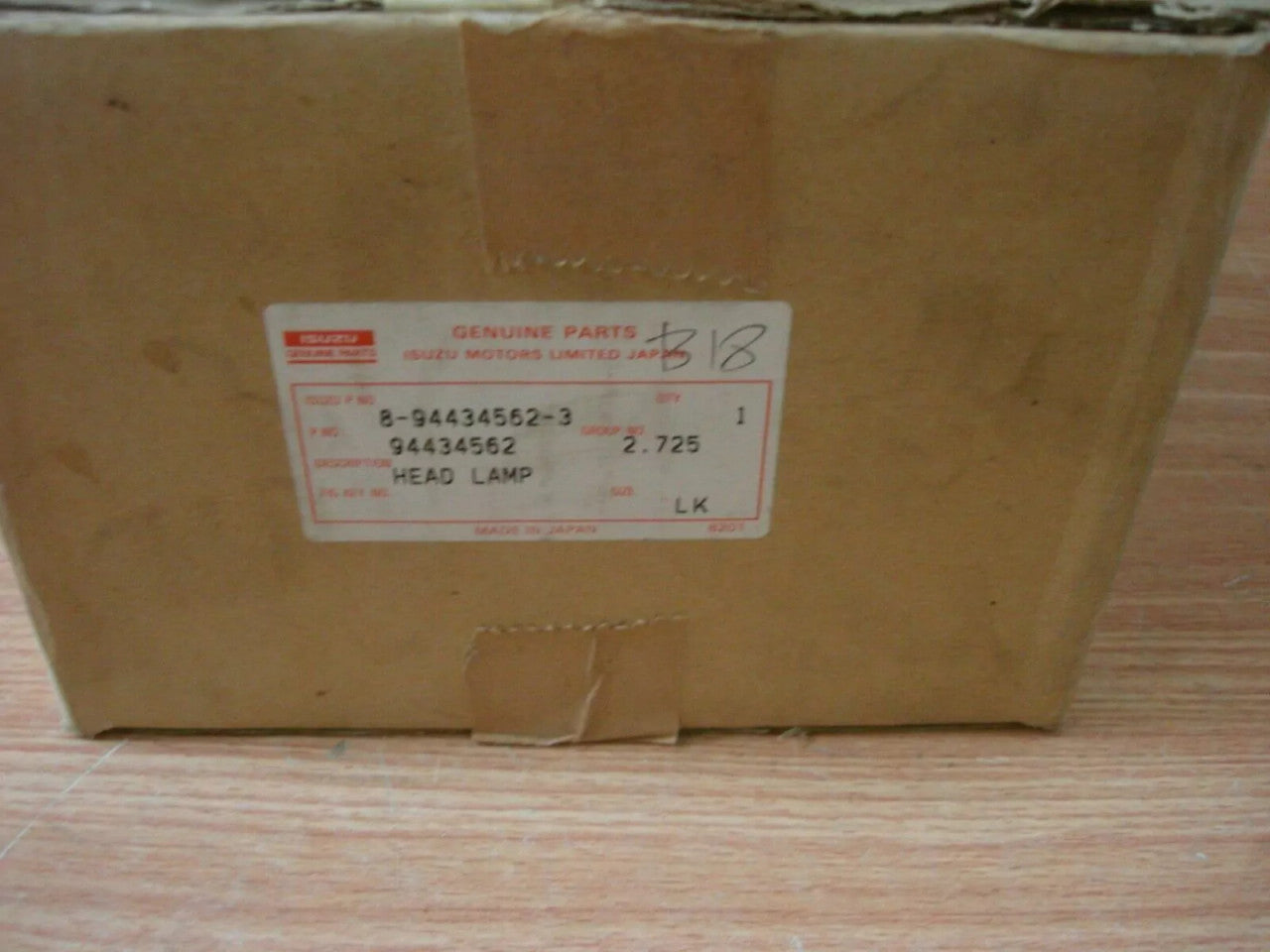 Headlight Left RHD fits Isuzu TFS TFR Pickup MU UCS Chevrolet LUV Genuine 8944345623 View Upper
