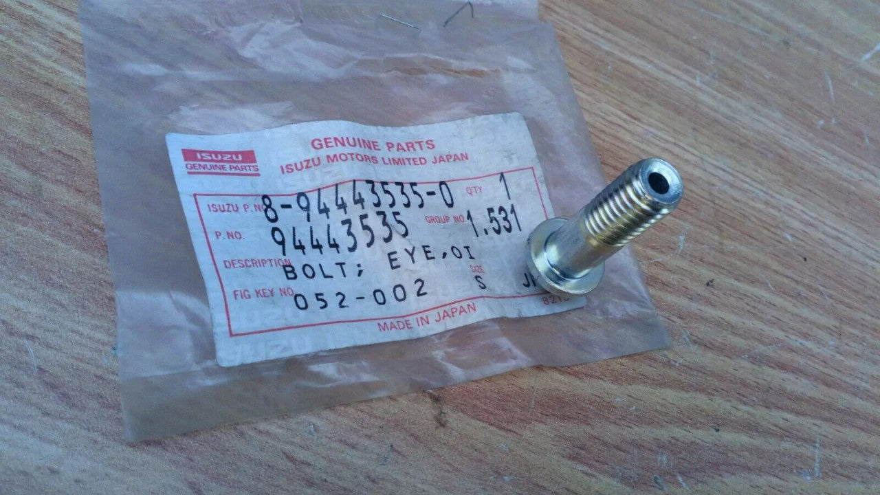 Turbocharger Oil Pipe Eye Bolt fits Isuzu Chevrolet 8944435350 Genuine View Front
