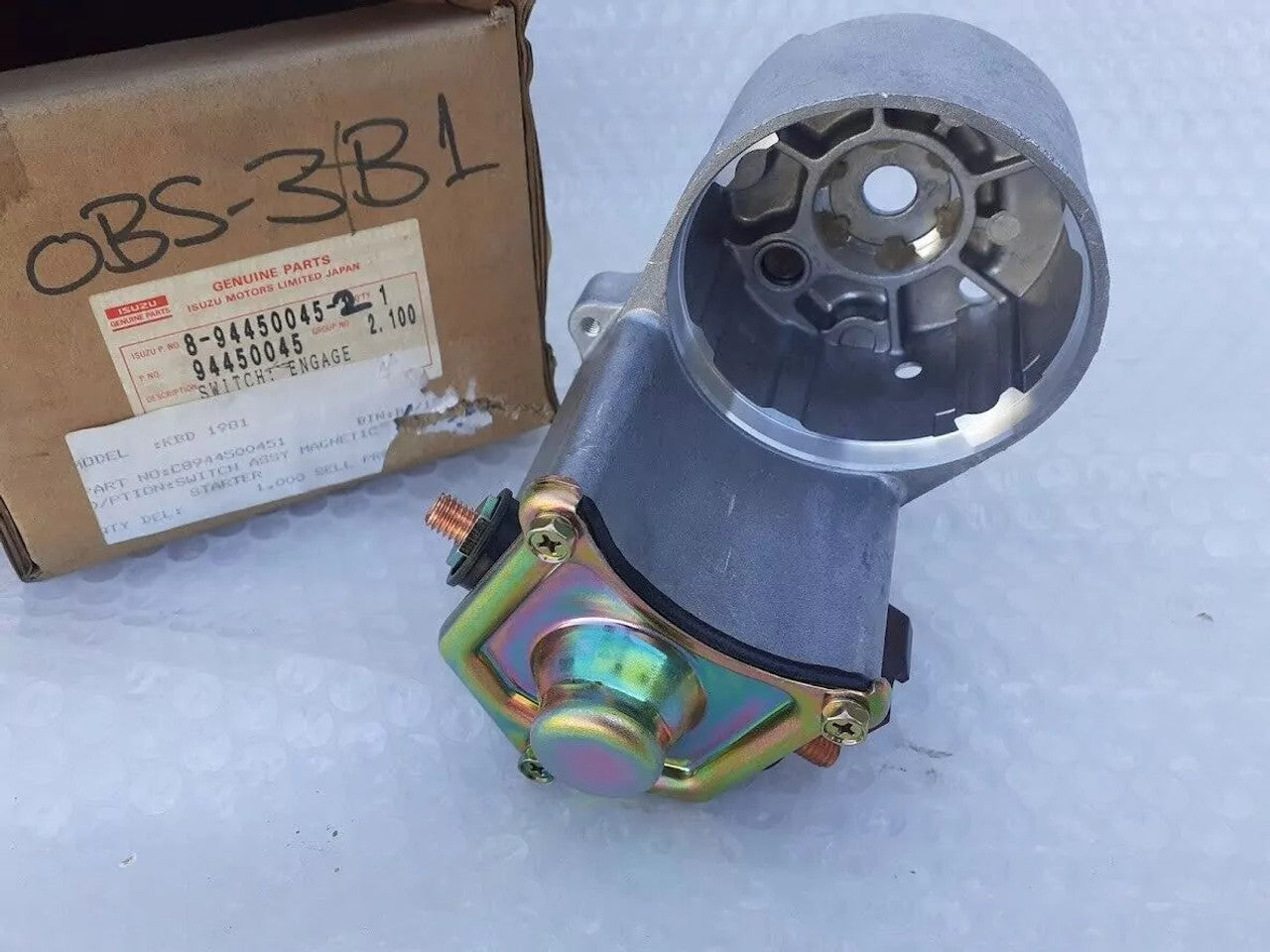 Starter Switch Engage fits Isuzu Pickup TF NHR NKR Chevrolet LUV 8944500452 View Close Up Front