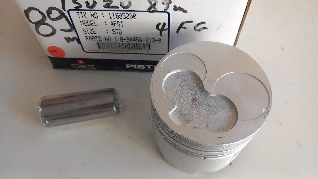 4x Piston fits Isuzu 4FG1 STD 89.3mm Bore 8944548130/STD View Front