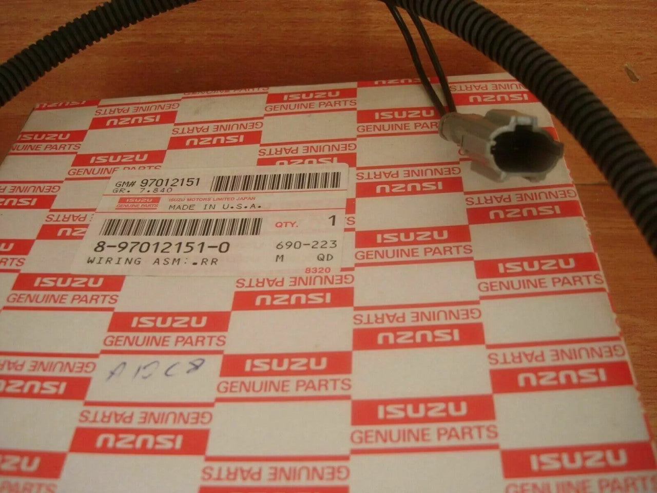 Number Plate Lights Wiring Rear fits Isuzu TFS TFR Pickup Chevrolet LUV Opel 8970121510 View Rear