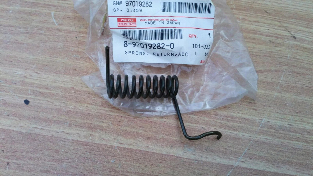 Accelerator Pedal Spring fits Isuzu Chevrolet LUV Pickup TF 8970198280 Genuine 8970192820 View Front