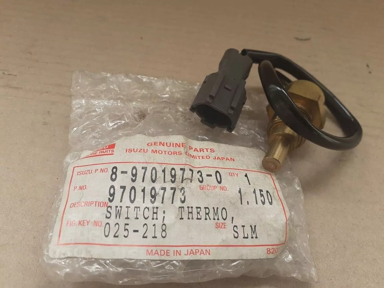 Cold Start Air Thermo Switch fits Isuzu Pickup TF Chevrolet LUV 8970197730 View Front