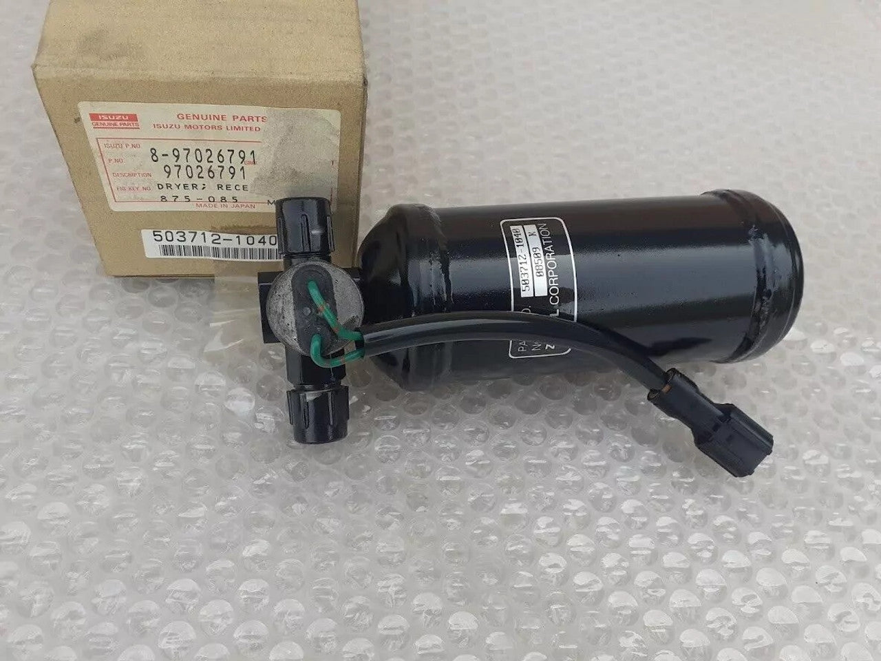 Dryer Receiver A/C fits Isuzu Pickup Chevrolet LUV TF Amigo 4JB1 Genuine 8970267910 View Close Up Left