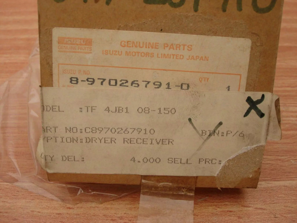 Dryer Receiver A/C fits Isuzu Pickup Chevrolet LUV TF Amigo 4JB1 Genuine 8970267910 View Close Up Right