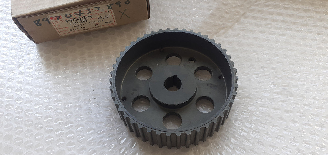 Timing Belt Pulley fits Isuzu Pickup Trooper Chevrolet LUV 4JG2 8970432890 Genuine View Rear