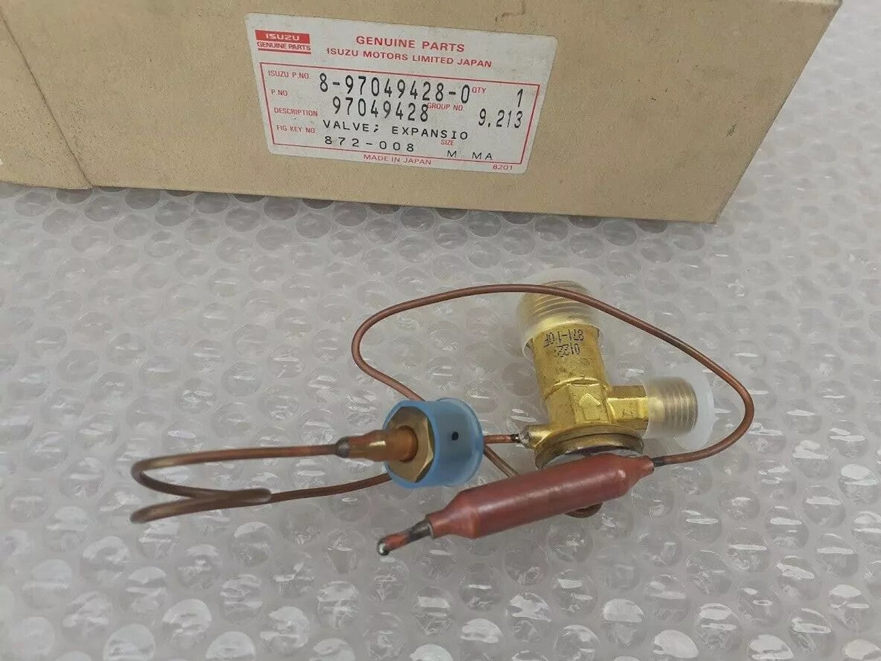 A/C Expansion Valve fits Isuzu Pickup TF Chevrolet LUV 8970494280 Genuine View Front