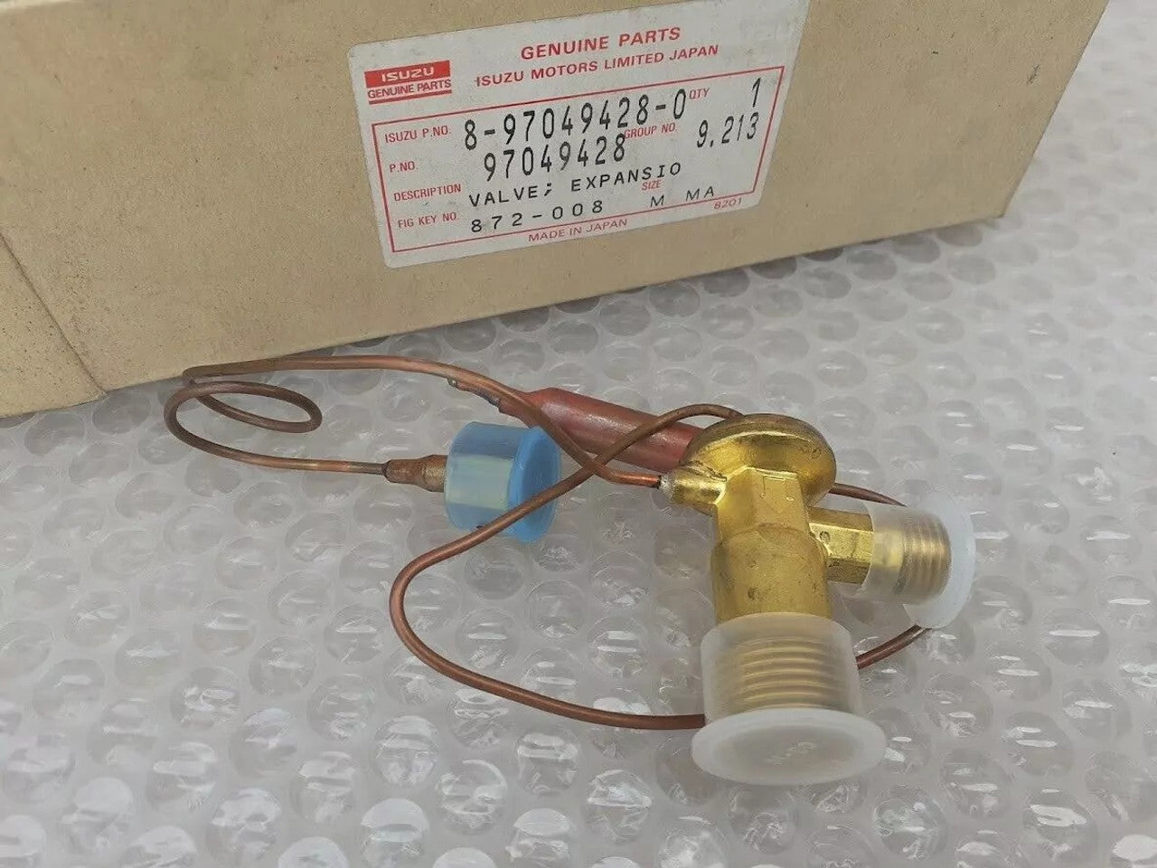 A/C Expansion Valve fits Isuzu Pickup TF Chevrolet LUV 8970494280 Genuine View Rear