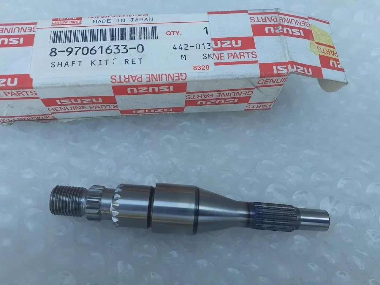 Power Steering Oil Pump Shaft fits Isuzu Pickup TF Chevrolet LUV 8970616330 View Rear