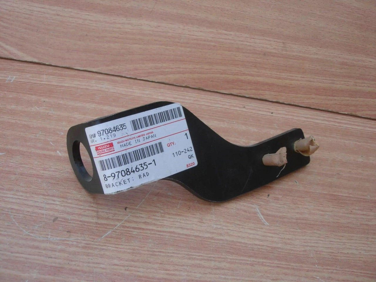 Radiator Bracket Lower fits Isuzu Pickup TF Chevrolet LUV Opel Campo Monterey 8970846351 View Front