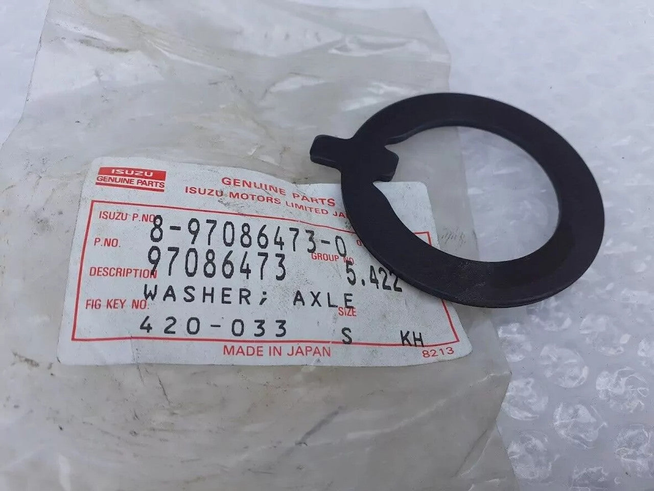 2x Rear Axle Washer Lock fits Isuzu Pickup Chevrolet LUV 8970864730 Genuine View Front