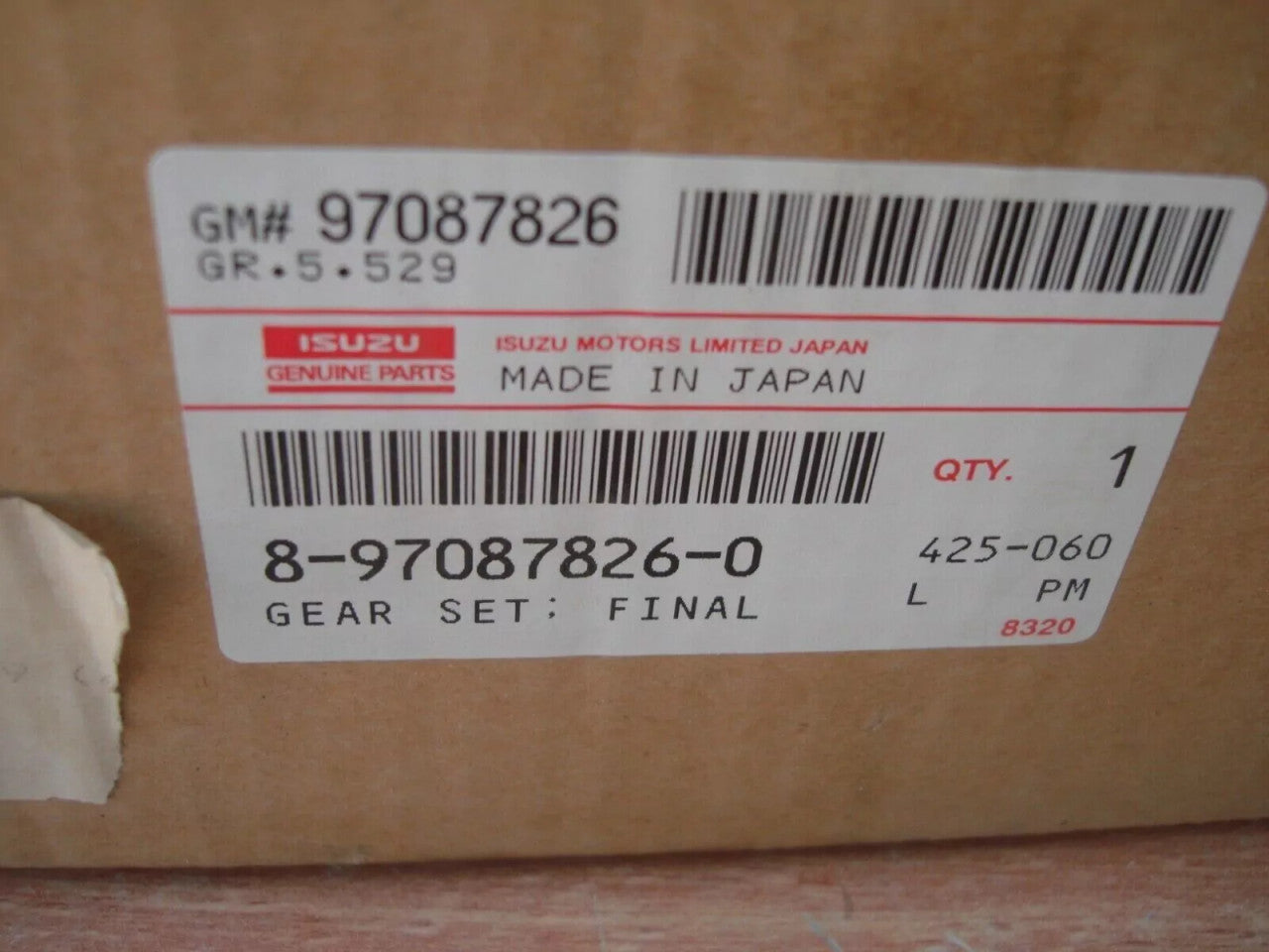 Gear & Pinion Rear fits Isuzu TF Trooper Bighorn Opel Monterey Chevrolet LUV 8970878260 View Left