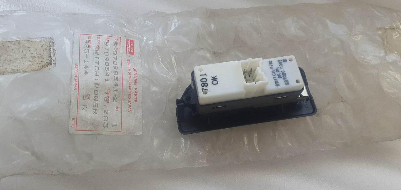 Switch Window Rear Right fits Isuzu Trooper Pickup TF 8970983412 Genuine View Rear