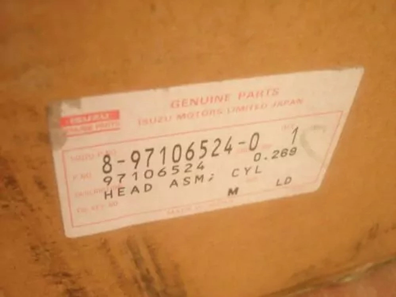 Cylinder Head fits Opel Vauxhall Corsa B Combo 17D X17D 97106524 Genuine 8971065240 View Lower