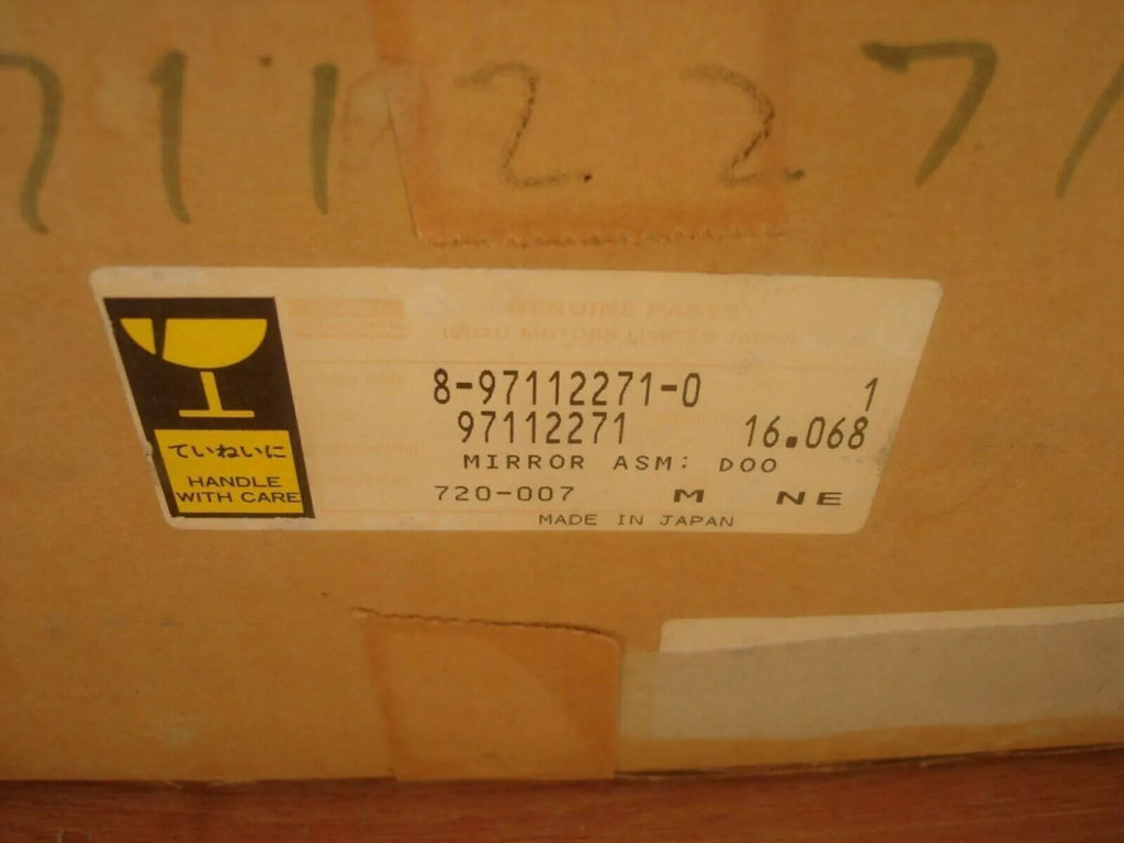 Exterior Mirror Left fits Isuzu Pickup TF Chevrolet LUV RHD 8971122710 Genuine View Close Up Rear