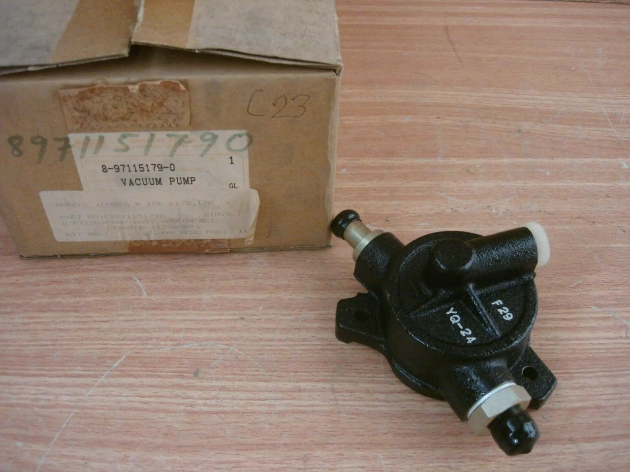 Brake Vacuum Pump fits Opel Vauxhall Corsa B Astra F Vectra A Diesel Genuine 8971151790 View Front