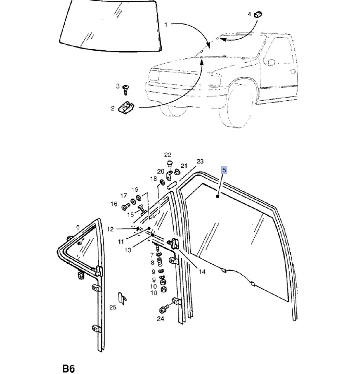 Door Window Front Left fits Isuzu Pickup TF Chevrolet LUV Opel Campo 8971232001 View Front