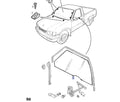 Door Window Front Right fits Isuzu Pickup TF Chevrolet LUV Opel Campo Genuine 8971232041 View Front