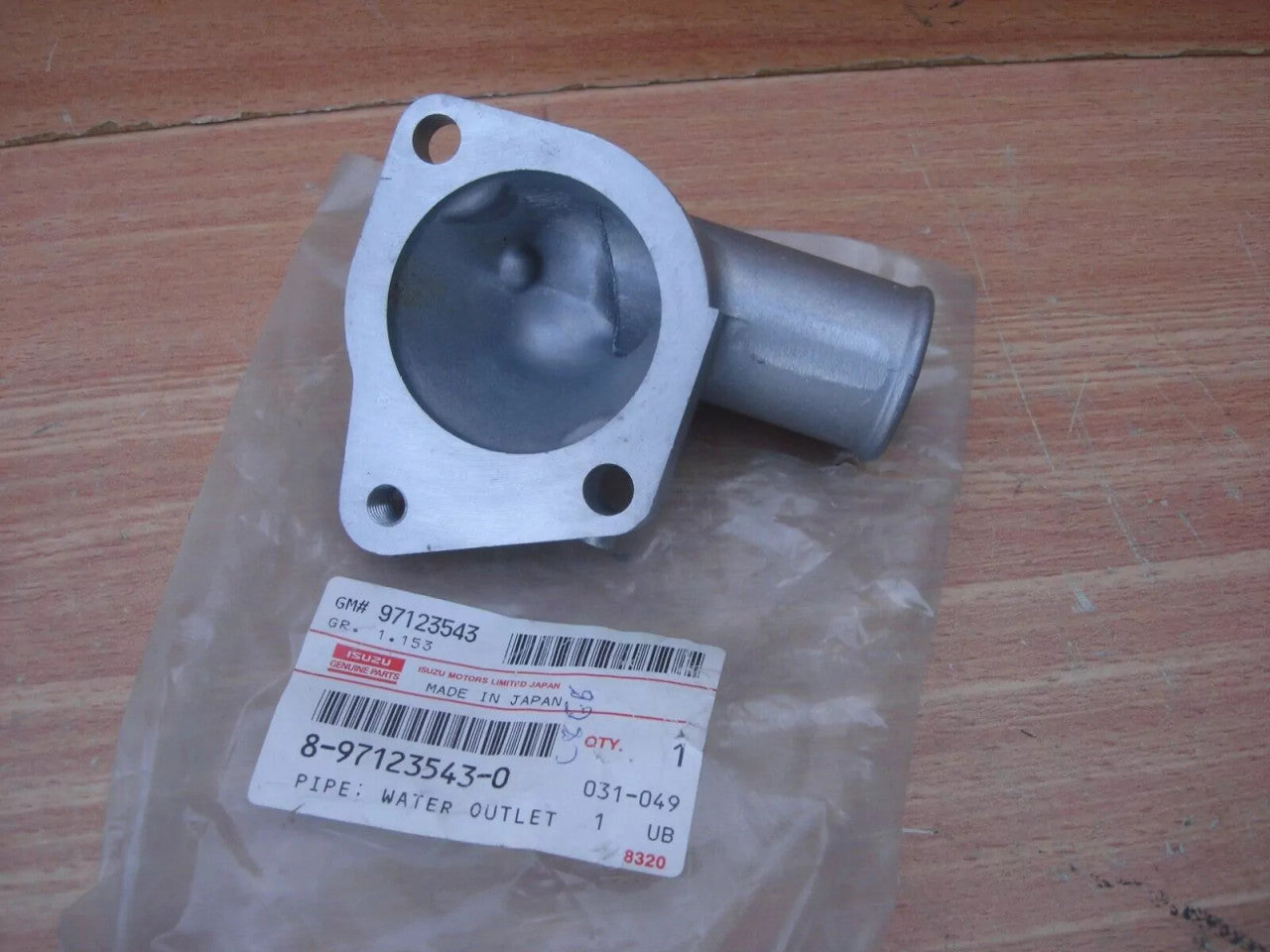 Thermostat Housing fits Opel Vauxhall Corsa B Astra F Vectra B Diesel Genuine 8971235430 View Rear