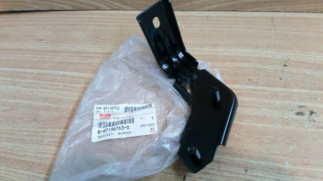 Rear Bumper Bracket Left fits Isuzu Pickup TF Chevrolet LUV Opel Campo Genuine 8971367630 View Front