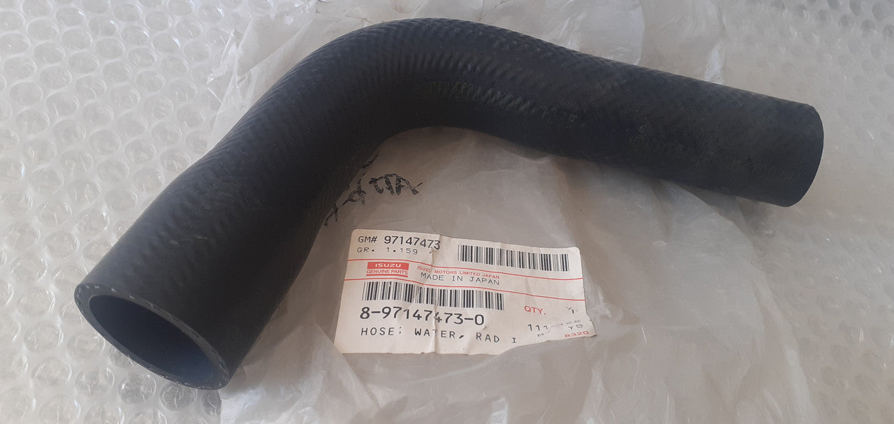 Radiator Hose Upper Inlet fits Isuzu NKR 4JG2 Hicom 8971474730 Genuine View Front