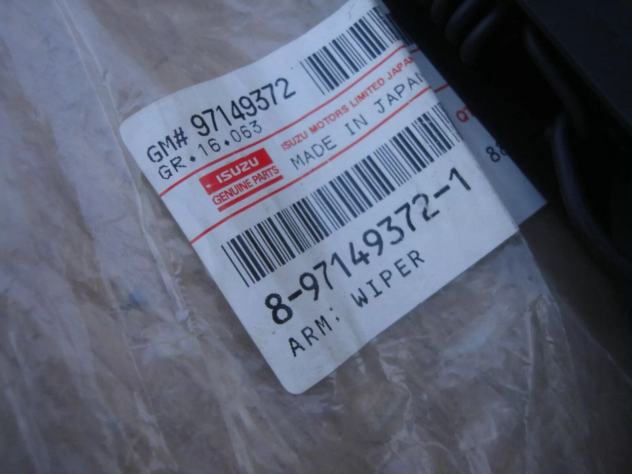 Wiper Arm Right RHD fits Isuzu Pickup TF Chevrolet LUV Opel Campo Genuine 8971493721 View Rear