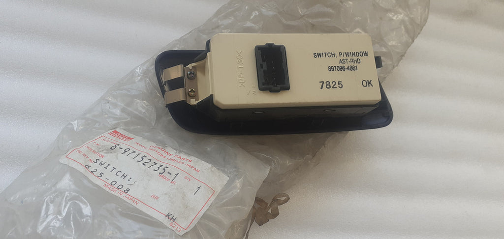 Switch Window Front Left Right Hand Drive fits Isuzu Pickup TF 8971527351 Genuine View Rear