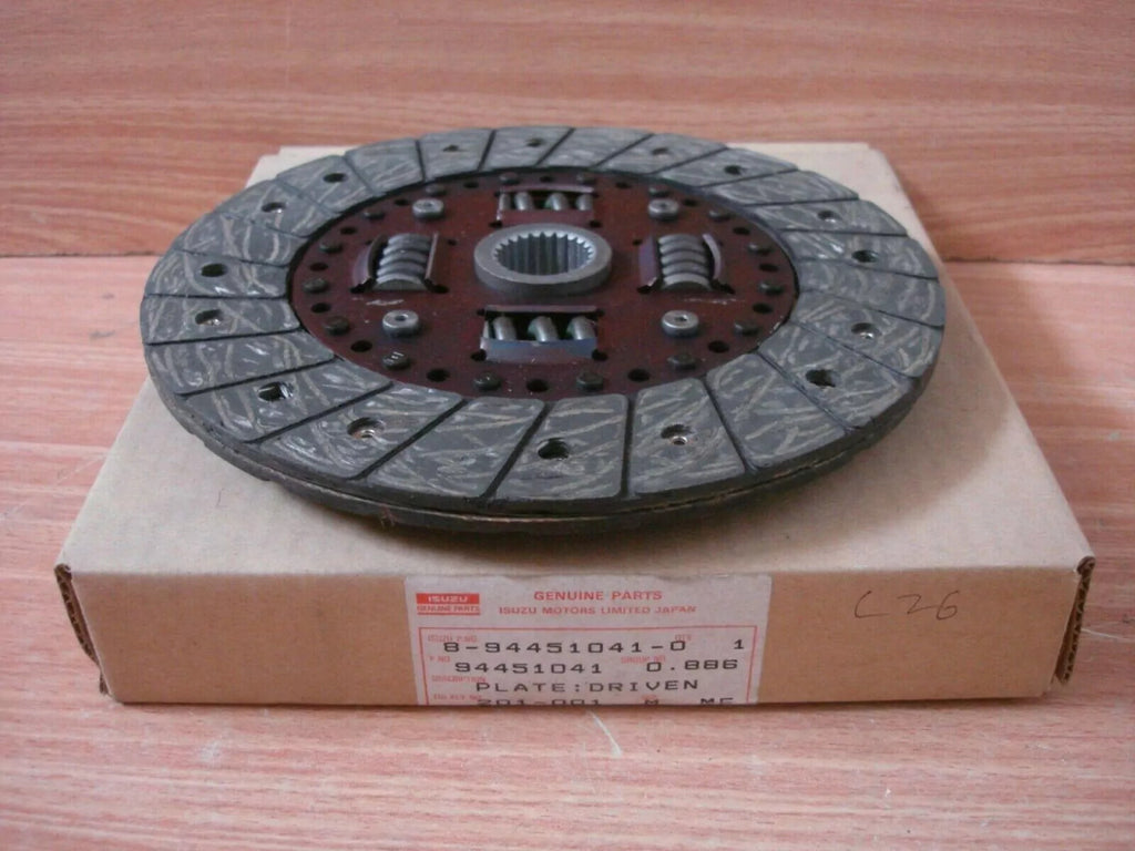 Clutch Disc fits Isuzu WFR Pickup KBD Bedford Opel Euromidi C223 Genuine 8972331730 View Right