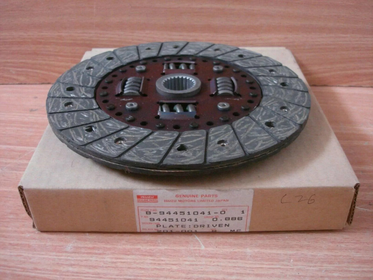 Clutch Disc fits Isuzu WFR Pickup KBD Bedford Opel Euromidi C223 Genuine 8972331730 View Right