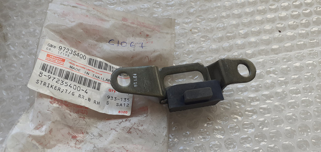 Striker Tailgate Right fits Isuzu Pickup TF Chevrolet LUV 8972354004 Genuine View Rear