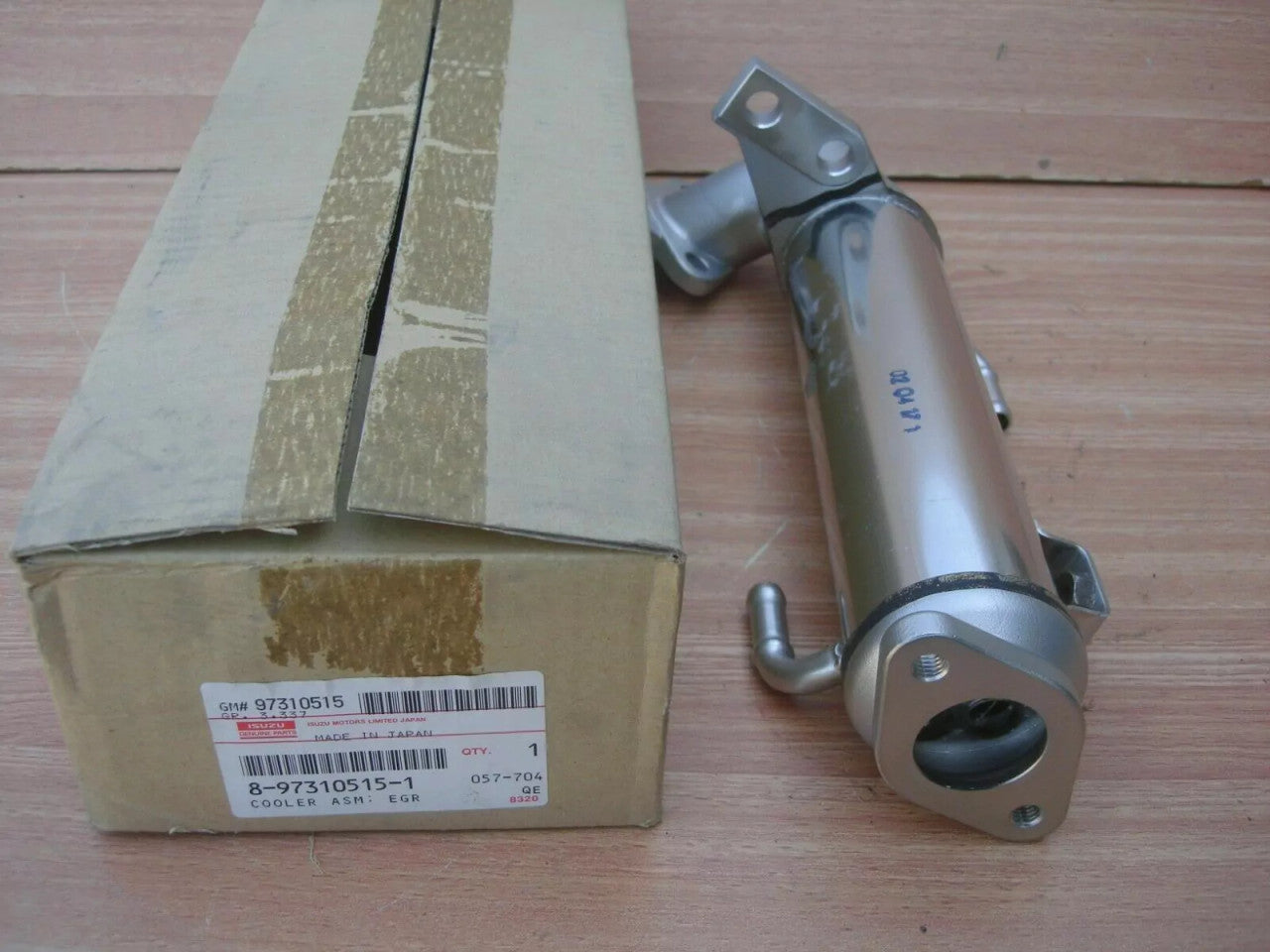 EGR Cooling Pipe fits Isuzu Pickup TF Chevrolet LUV Opel Campo 4JA1T Genuine 8973105151 View Front