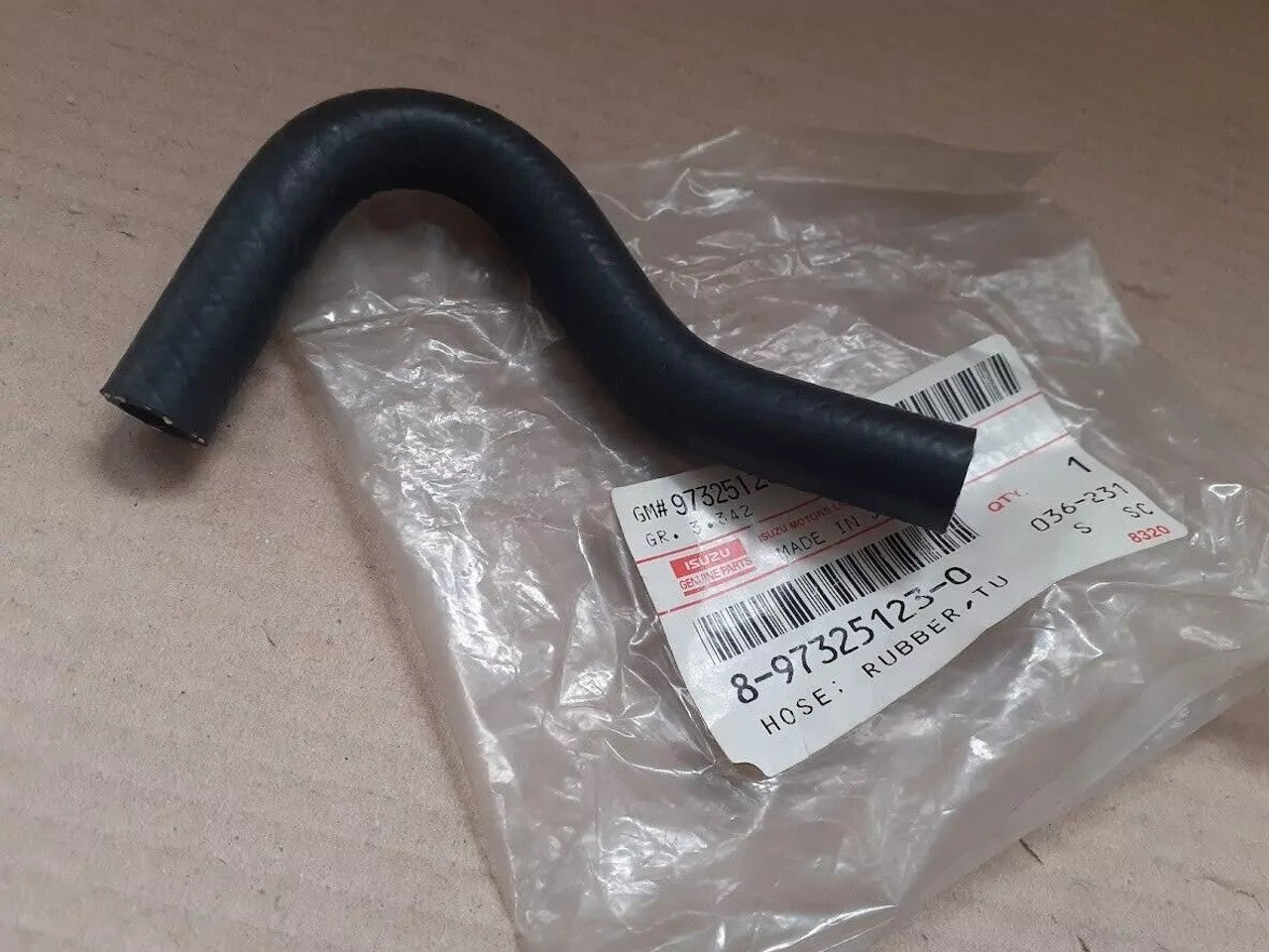 Turbocharger Hose fits Isuzu D-Max Dmax Rodeo Denver 8973251230 Genuine View Front