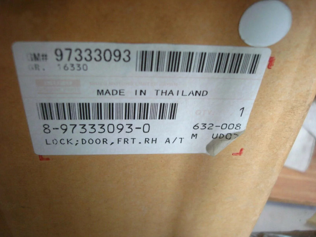 Door Lock Front Right RHD fits Isuzu Pickup TF Chevrolet LUV 8973330930 Genuine View Left