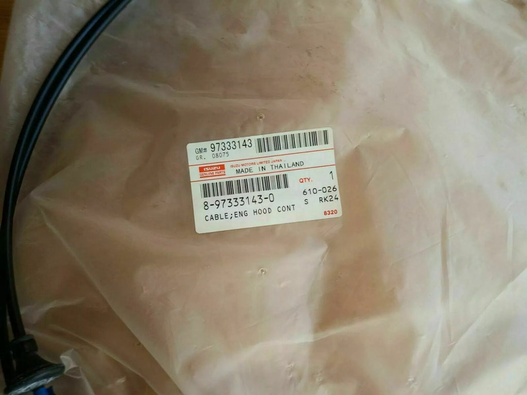 Release Cable Hood Bonnet fits Isuzu DMax D-Max Pickup TF 8973331430 Genuine View Rear