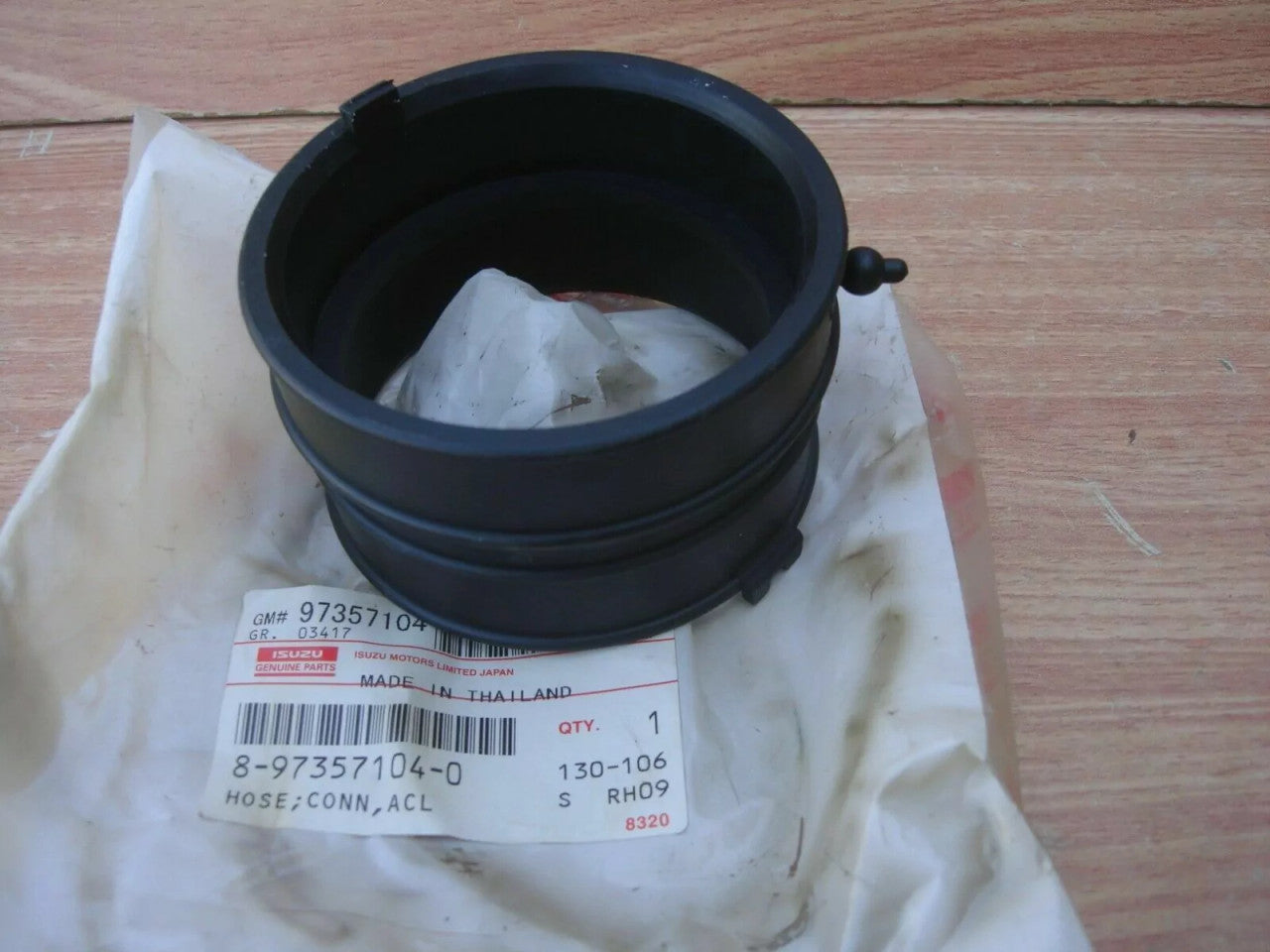 Air Filter Hose fits Isuzu Pickup Dmax D-Max 8973571040 Genuine View Front